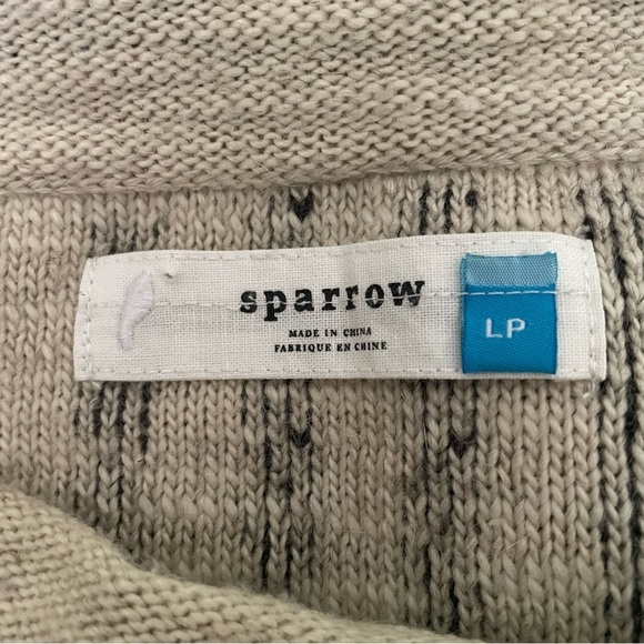 Anthropologie Sparrow Striped Black and Tan Women's Skirt size LP - Picture 3 of 4